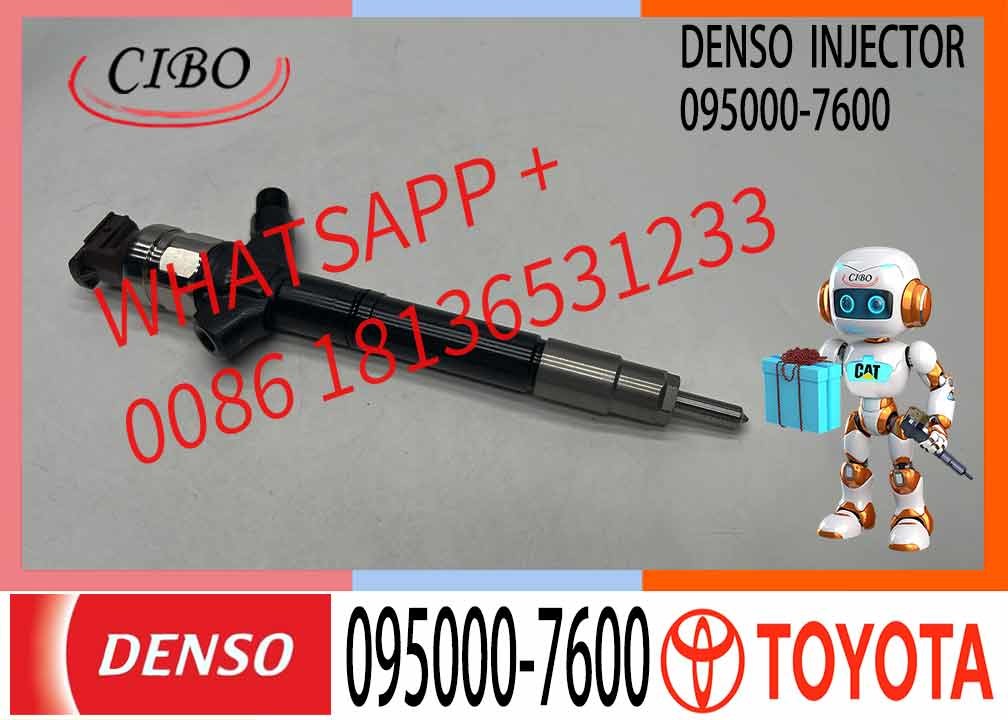New Denso 23670-0R160 23670-09130 Common Rail Diesel Injector 095000-7600 For DENSO Toyota Avensis 2.2 D-4D Engine
