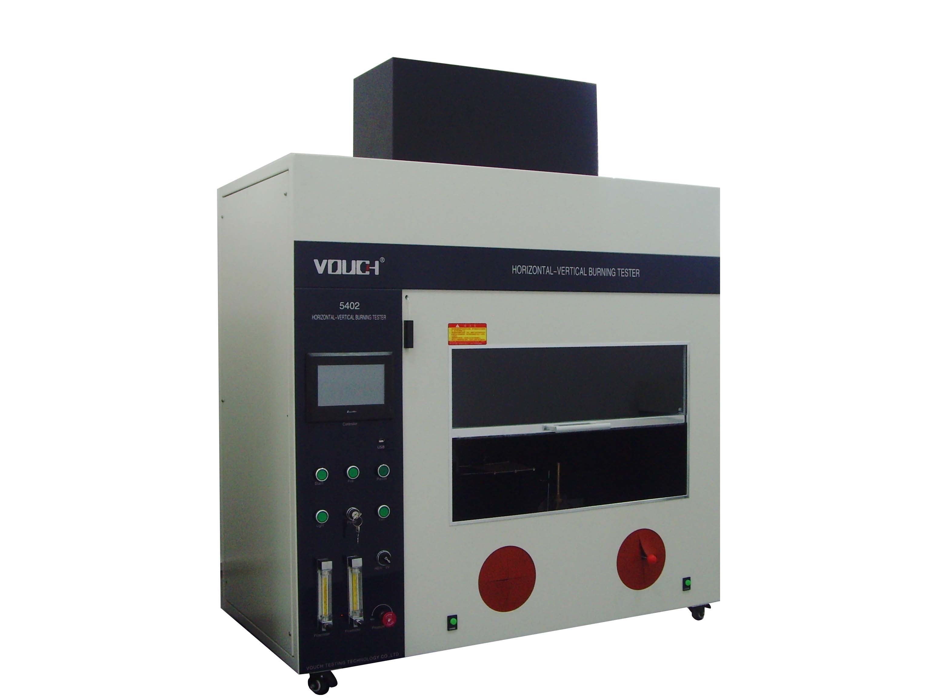 Burning Horizontal Flammability Tester , Flame Test Chamber Standard UL94 ISO1210