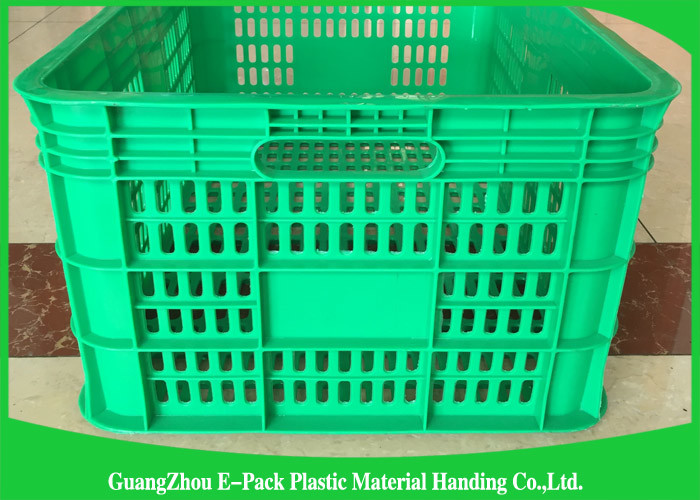 Environmental Protection Plastic Food Crates For Transportation And Logistics HDPE