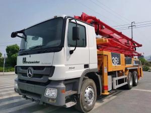 China Used Concrete Pump Truck Benz Chassis 36 Meters Putzmeister Pump wholesale