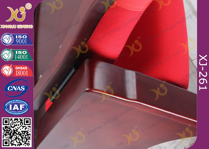 Fire Retardant Vintage Wooden Theatre Seating Chairs For Church Project