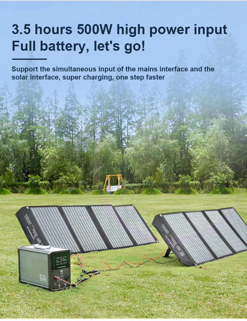 Huge 1000w Lifepo4 Portable Power Station MPPT Solar Generator For Camping
