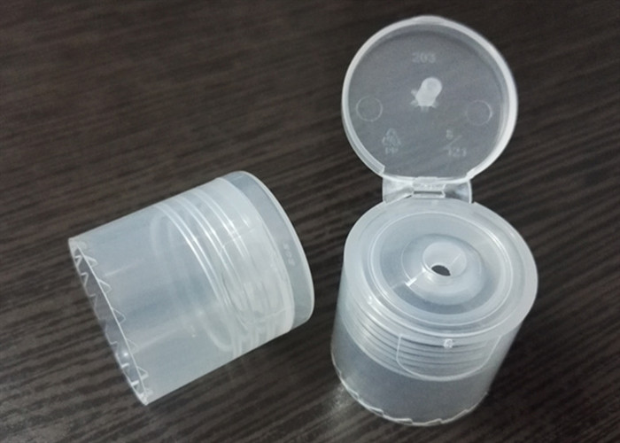 Translucent Flip Top Plastic Screw Caps Screw On Type Smooth Closure