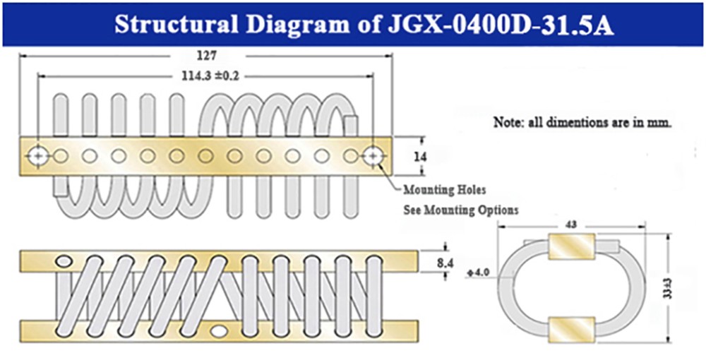 Damping Wire Rope Anti Vibration Mounts Cable Vibration Damper Tool