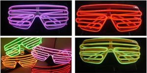 China Plastic Glowing El Wire Glasses For Party wholesale