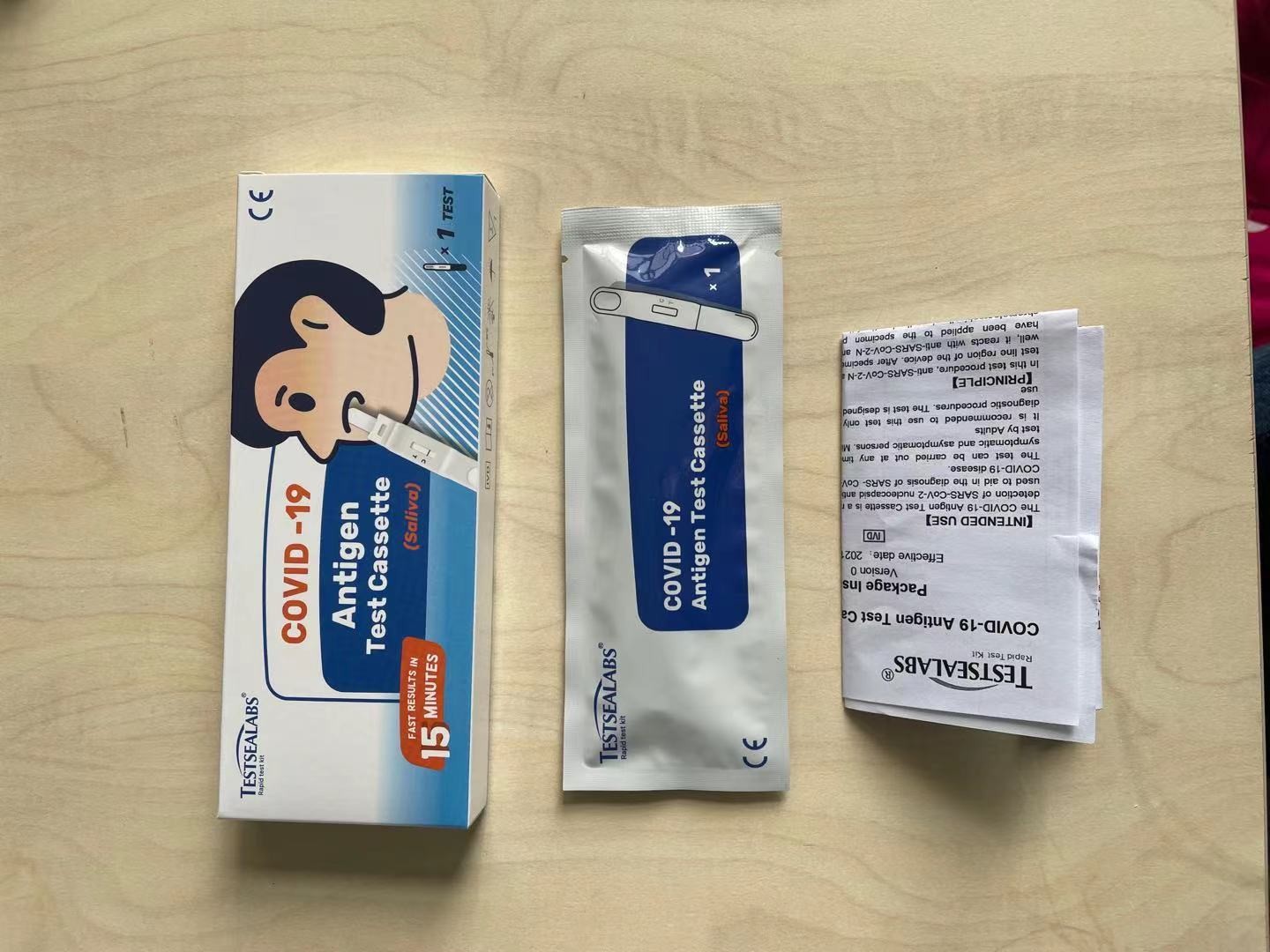 Factory Wholesale Cov-19 Kids Test Kit Antigen Rapid Test Cassette Colloidal gold Siliva Nose Saliva Test