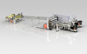 China Rigid PVC Sheet Extrusion Machine Line PVC Board Production Line 550KG/H wholesale