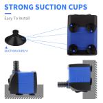 Detachable 5000L/H Aquarium Water Pump For Fountain Hydroponics