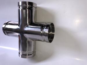 China 304 316 Stainless Steel Grooved Cross Standard Size For Chemical Industry wholesale