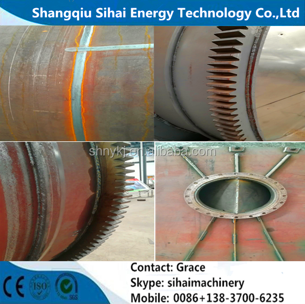 Direct Heating Output Capacity 15 Tons Waste Tire Pyrolysis Plant for Tire Recycling