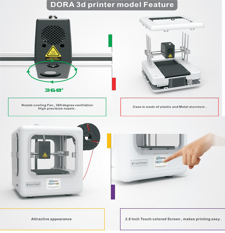 Christmas Gift Childrens 3D Printer Make Any Models Automatic Grade