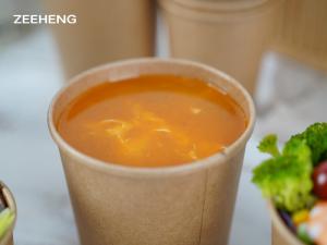 China Eco Friendly Kraft Paper Bowl For Soup And Salad wholesale
