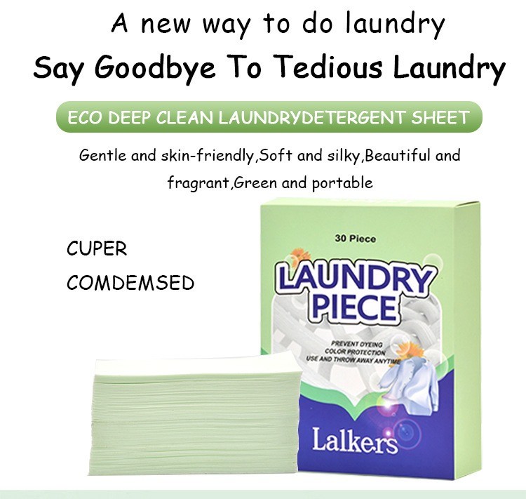 ODM/OEM Quick Dissolve Detergent Laundry Sheets For Home And Travel Use