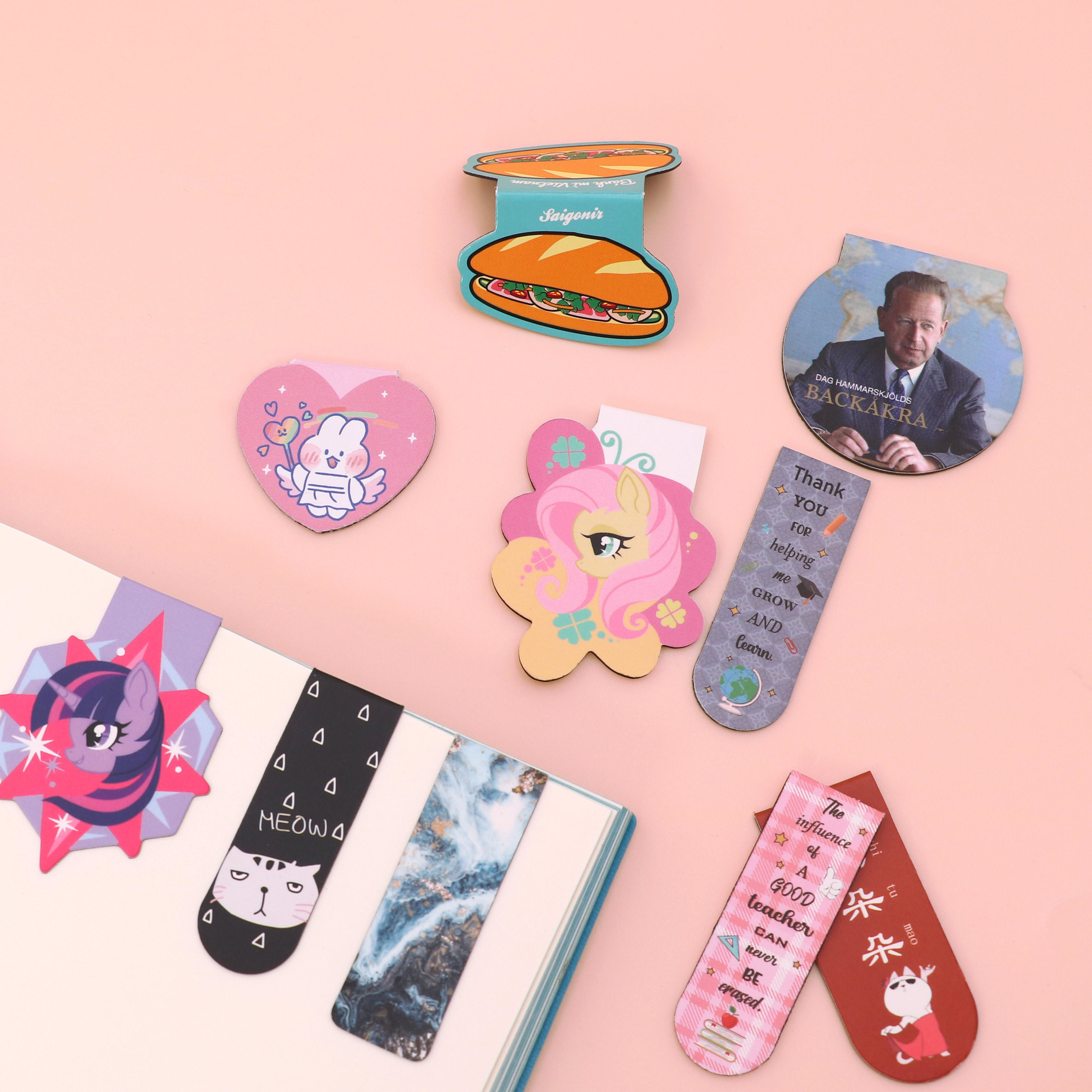 Custom Magnetic Signs Personalized Magnetic Bookmarks For Kids