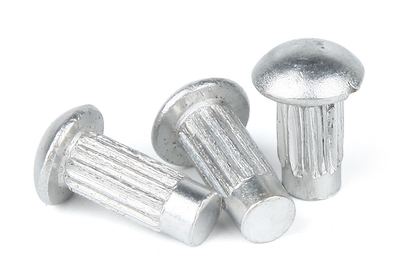 Aluminum Alloy Pan Head Rivets Knurled Rivet For Name Plate ISO Approved