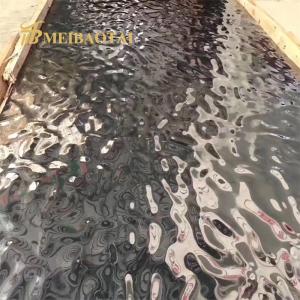 China AISI Silver Mirror Water Ripple Stainles Steel Sheet 1000x2000mm wholesale