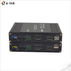 China KVM RS232 HDMI Fiber Optic Extender Bidi Stereo Audio wholesale