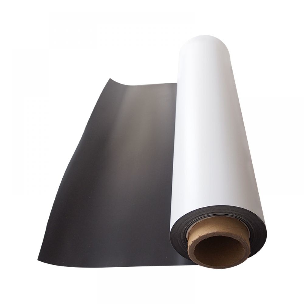 ODM PVC White Flexible Magnetic Material Sheet Roll With Laminate PET Film
