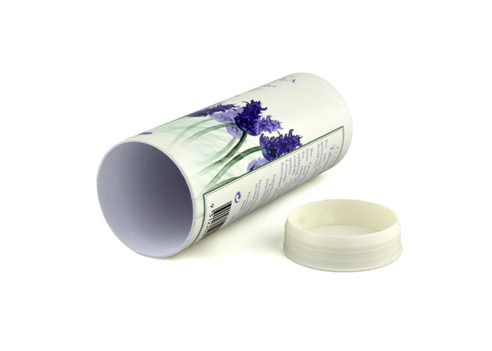 Elegant Cylinder Paper Composite Cans With Sifter for Talcum Powder