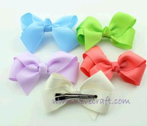 China Handmade bow ribbon bow hair bow hair clip wholesale