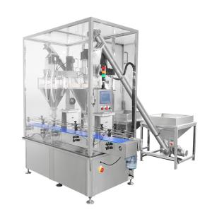 China Linear Double Head Automatic Powder Filling Machine Stainless Steel wholesale