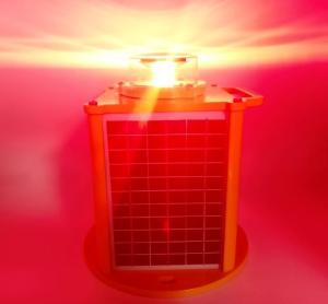 China 14AH 2000cd Solar Powered Beacon Light Medium Intensity wholesale