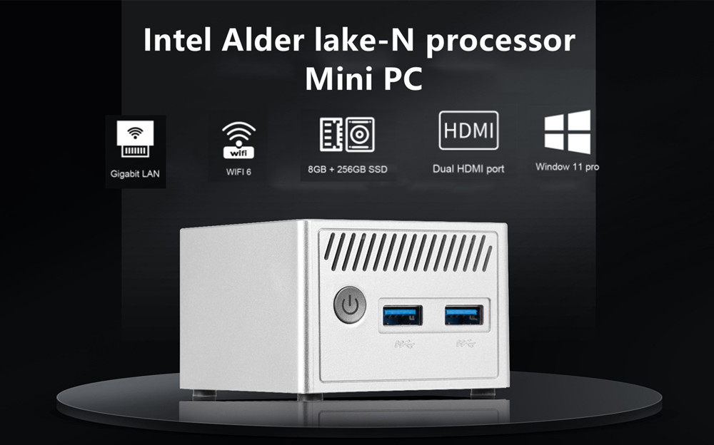 Lightweight Mini Desktop Computer Intel Alder Lake N N100 CPU