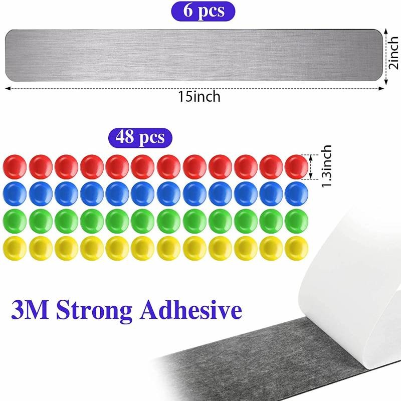 250mm 500mm Magnetic Art Hanging Display System Flexible Magnet Material Multifunction