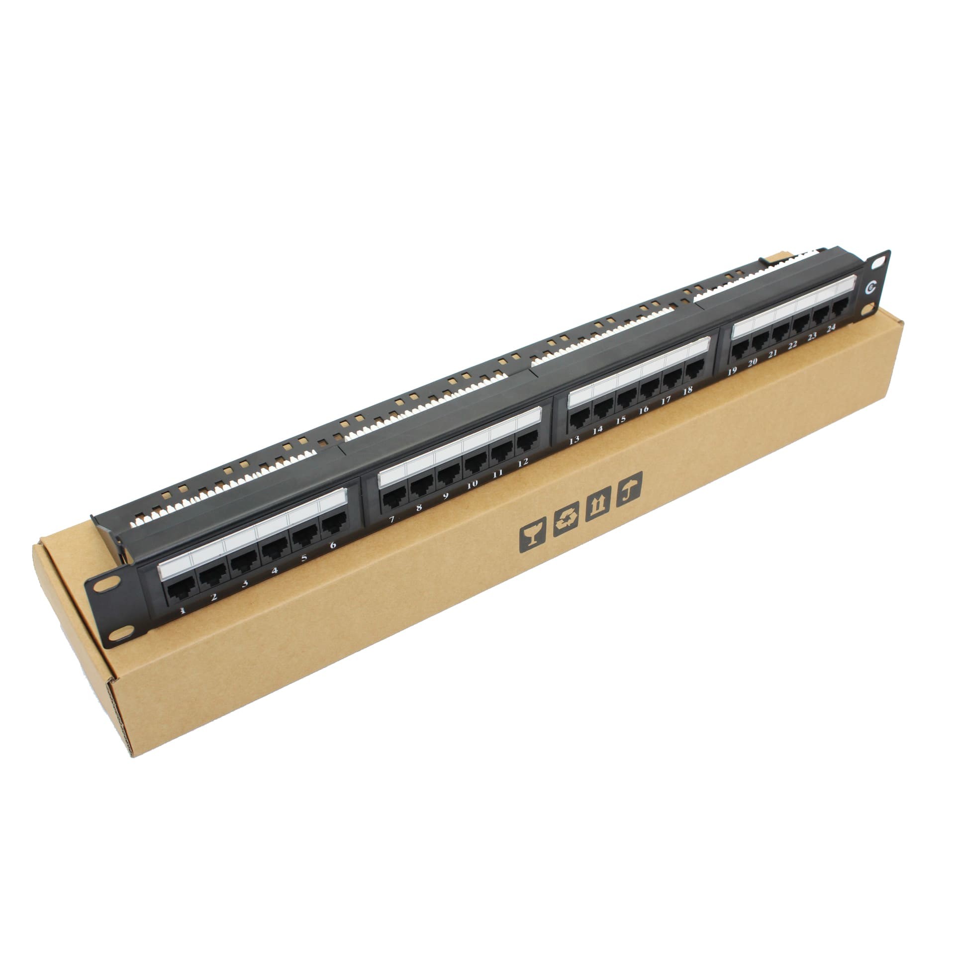 UTP 24 Port CAT6 Patch Panel 1U Keystone Patch Panel Blank RJ45