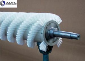 China White Blue Cylindrical Roller Brush Fruit Vegetable Cleaning Stainless Steel wholesale