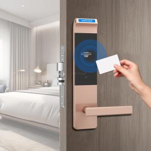 China Smart Hotel Swipe Card Door Locks RFID Card Stainless Steel Mortise Door Lock wholesale