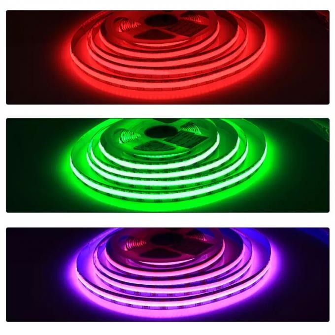 Tunable Practical RGB COB LED Strip 10M 2700K-6500K CCT Waterproof
