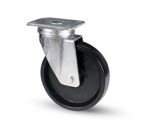 China 4 Inch black nylon Industrial Trolley Wheels swivel casters 300lbs wholesale