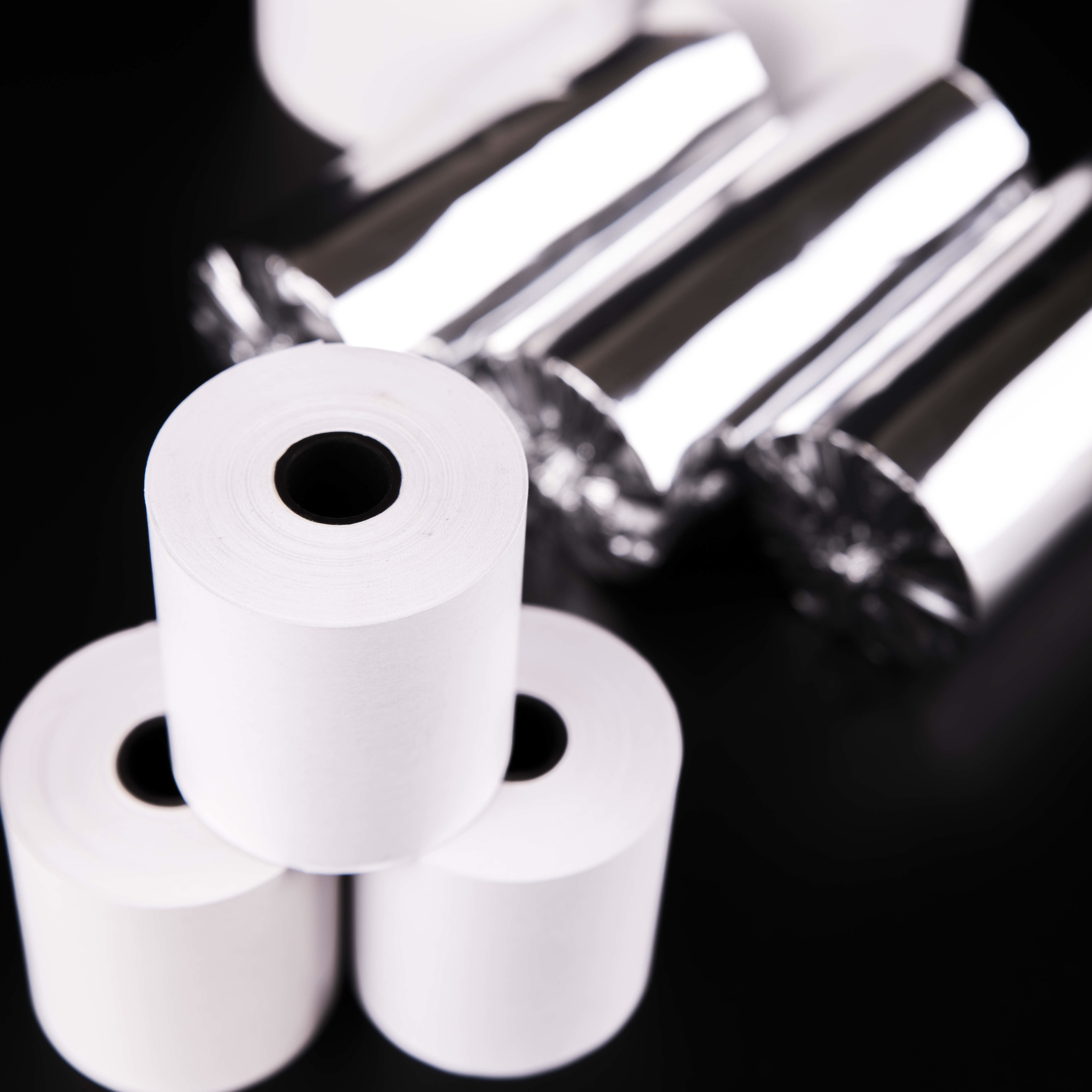 FOCUS Pos Thermal Paper Roll Image Blue Black 100% Imported Wood Pulp 640mm*6000m /800mm*1500m