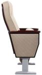 Modern Standard Seat Auditorium Church Chairs Solid Rubber Wood Armrest