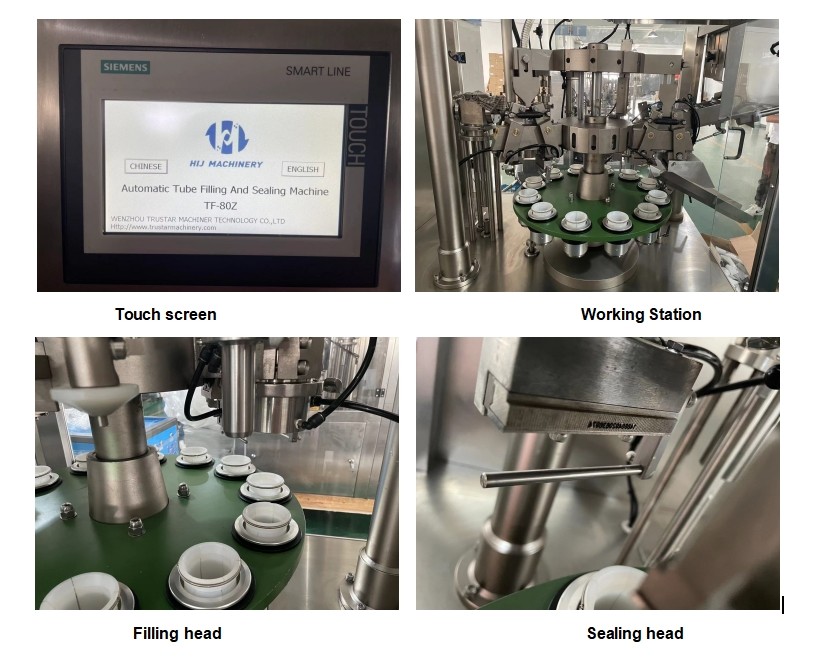 Automatic Continuous End Sealing Machine for Ointment Hand Cream Toothpaste Cans Custom Packaging Filling Machine