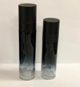 China Glass Lotion Bottles , Cosmetic Packaging With Pump Customized Logo and Painting OEM wholesale