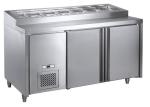 Commercial Refrigerated Pizza Prep Table Ventilation Cooling Stainless Steel