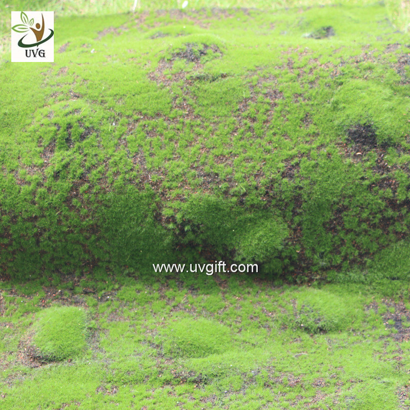 UVG landscape decor accessories flocking artificial moss carpet garden synthetic grass mat for indoors use GRS041