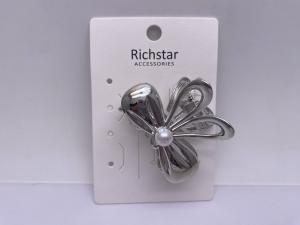 China Durable Silver Metal Hair Accessories Butterfly Clips Multiscene wholesale