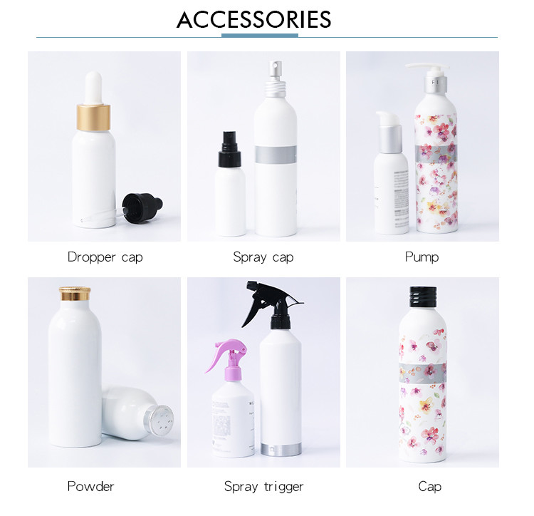 Aluminum Spray Cosmetic 30ml Reusable Shampoo Bottles