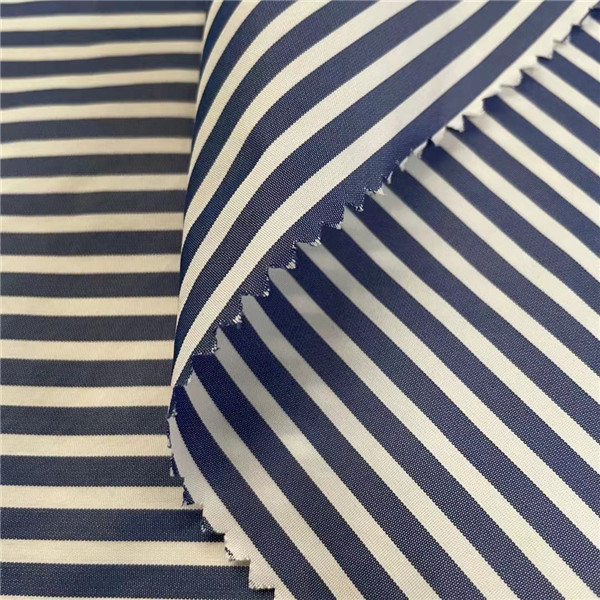 100% Polyester Yarn-Dyed Imitation Memory Wind Breaker Fabric Stripe 75D*75D 100gsm 150CM Water-Proof Winkle Free