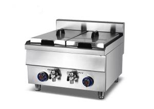 China Frying 2 Tank 600mm Commercial Kitchen Cooking Equipment wholesale