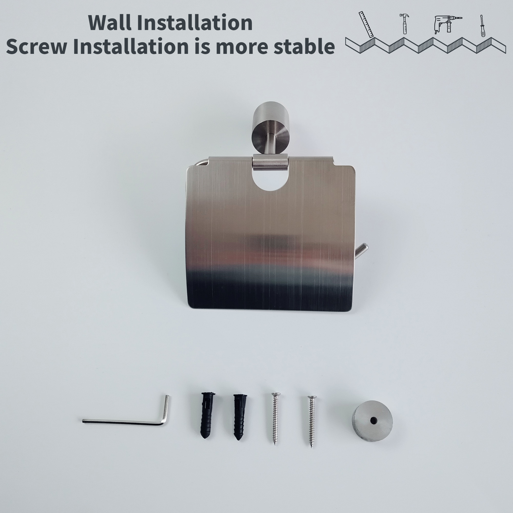 Stainless Steel Toilet Paper Holder Sus404 Wall Kitchen Roll Holder