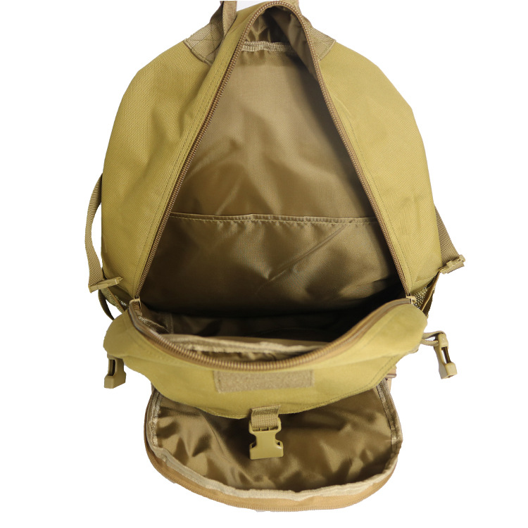 Outdoor Travel Special Backpack in Khaki with Retractable Handle and Large Capacity