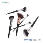 Private Label OEM Fan Wooden Handle Makeup Brushes