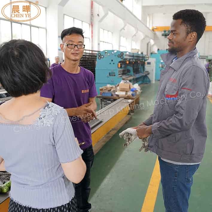Agricultural E6 Gauge SRCP Raschel Shade Net Making Machine