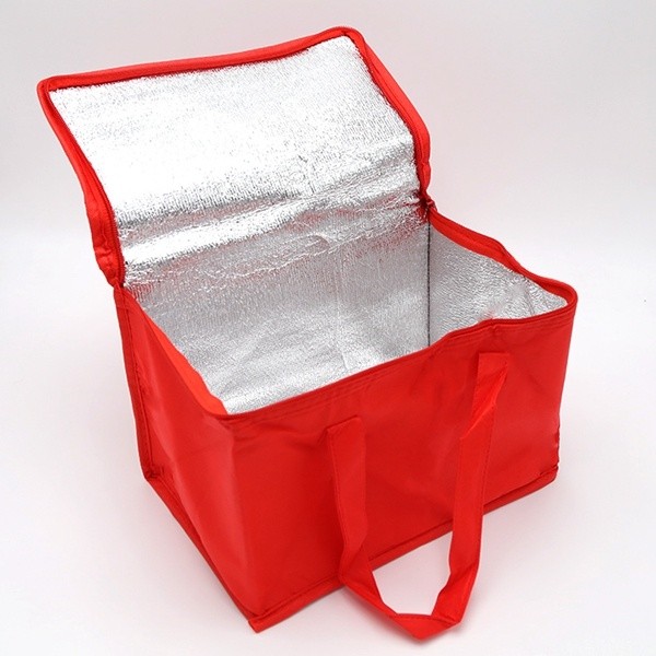 Accept customized logo and packing non woven insulated lunch thermal cooler bag