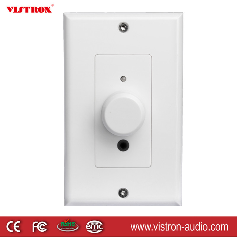 White Wall Rotary Knob Volume Control Impedance Matching For Ceiling Speakers Bluetooth Amplifier