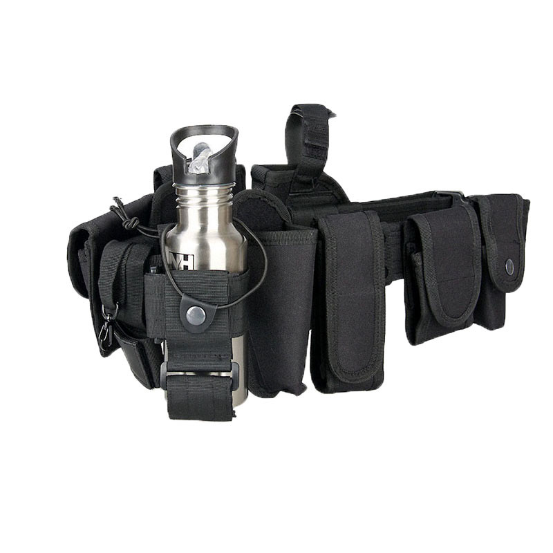 Quick Detach Metal Buckle Nylon Patrol Outdoor Hunting Tactical Belt Pouch Waist Utility Duty Belt Bag For Men